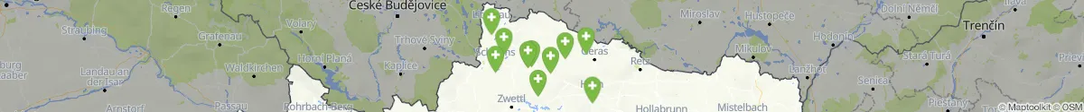 Kartenansicht für Apotheken-Notdienste in der Nähe von Karlstein an der Thaya (Waidhofen an der Thaya, Niederösterreich)